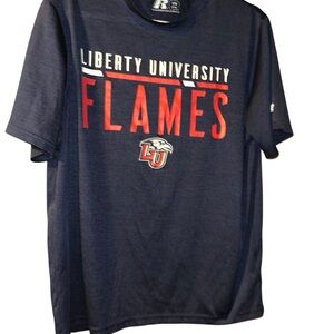 liberty university Flames navy performance Tshirt tee size M Medium